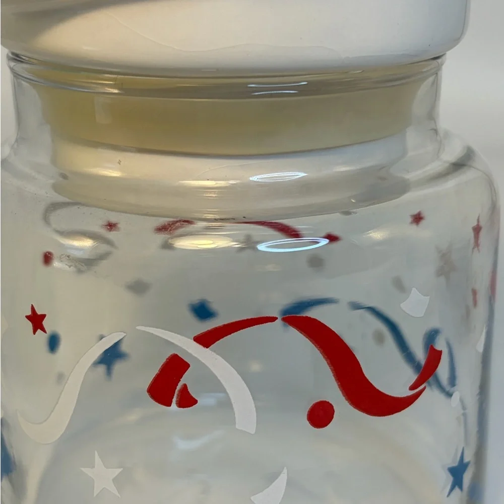 Disney&Co.‎ Mickey Mouse Glass Jar/Canister with Lid made By Anchor/16oz
